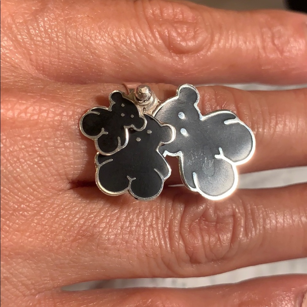 New toes ring triple charm size 9 real silver